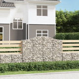 Vidaxl Schans kurve 5 st hvælvede 200x30x140 160 cm jern