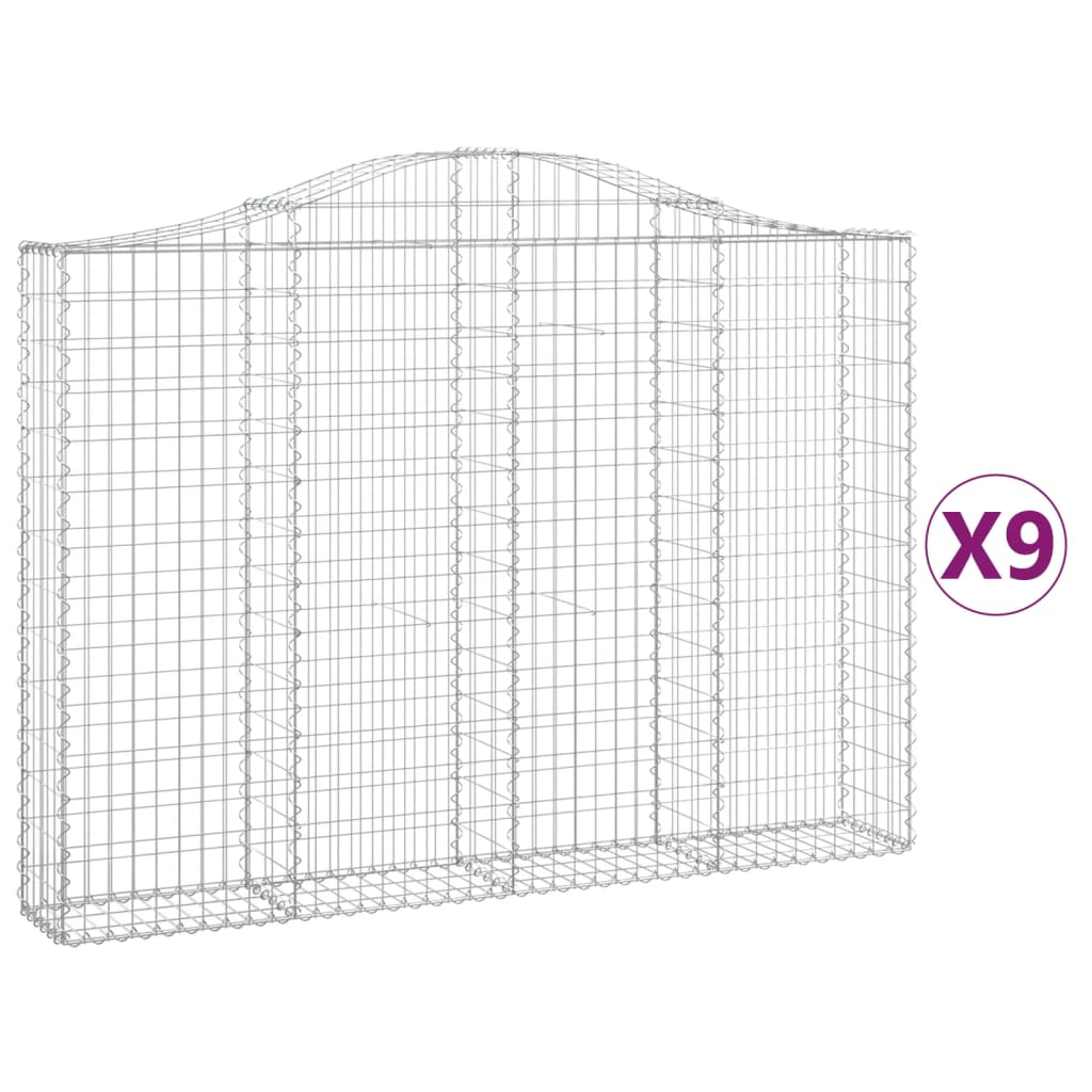 Vidaxl Schans Pankets 9 St Vaulted 200x30x140 160 cm fer