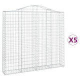 Vidaxl Schans kurver 5 st Vaulted 200x30x180 200 cm jern