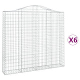 VidaXL Schans baskets 6 st vaulted 200x30x180 200 cm iron