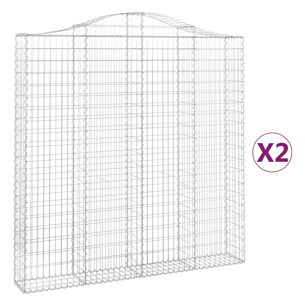 Vidaxl Schiags Kuerf 2 St Vaulted 200x30X200 220 cm Eisen