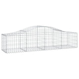 VidaXL Schans baskets 2 st vaulted 200x50x40 60 cm galvanized iron