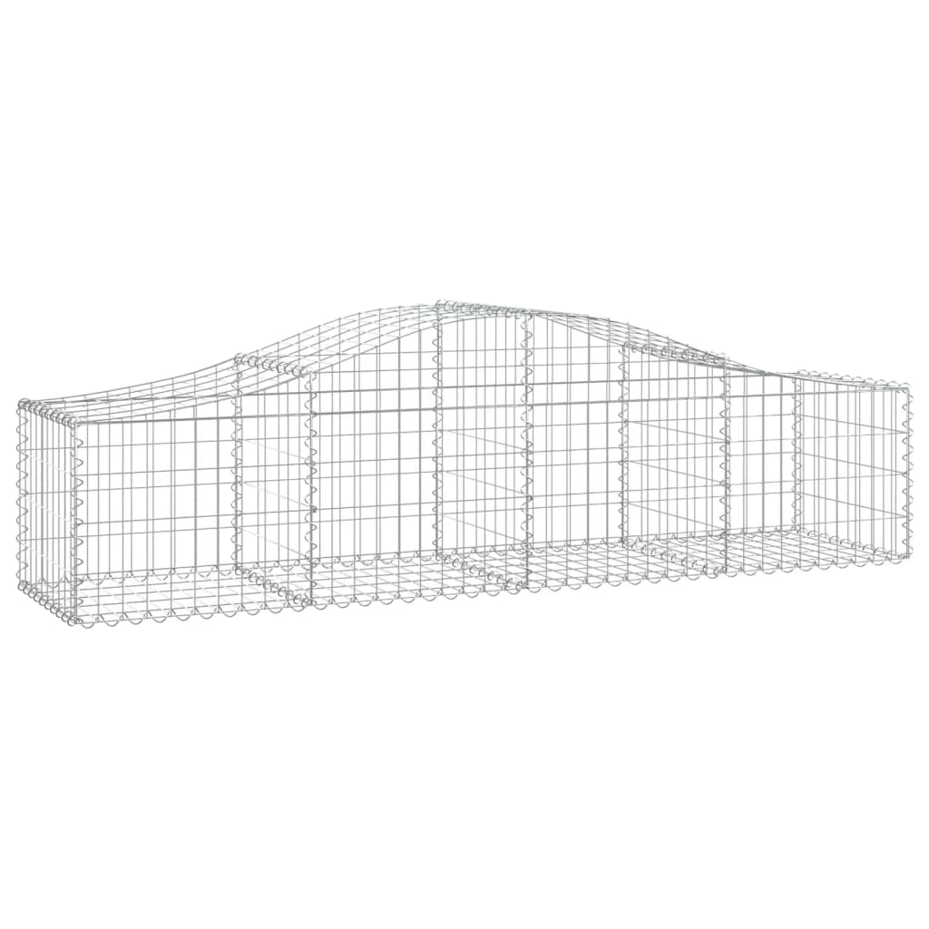 Cestas Vidaxl Schans 7 st 200x50x40 60 cm de hierro galvanizado