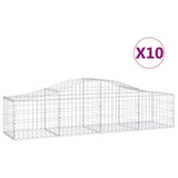 Vidaxl Schans Cestini 10 Stauted 200x50x40 60 cm Galvanizzato