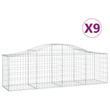 Vidaxl Schans Koše 9 St. Klenato 200x50x60 80 cm galvanizované železo