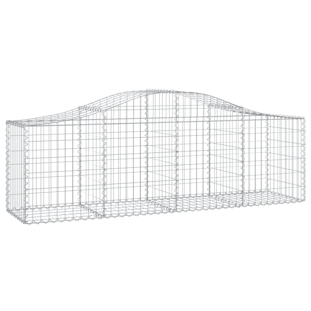 Cestas Vidaxl Schans 13 st 200x50x60 80 cm de hierro galvanizado