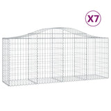 Cestas Vidaxl Schans 7 st 200x50x80 100 cm de hierro galvanizado