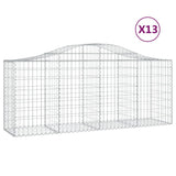 Vidaxl Schans korgar 13 st varvade 200x50x80 100 cm järn