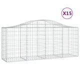 Vidaxl Schans Baskets 15 St. klenulé 200x50x80 100 cm železo