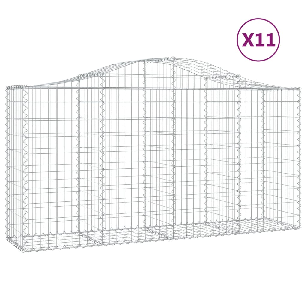 Vidaxl Schans Cestini 11 Stated 200x50x100 120 cm Iron