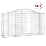 Vidaxl Schans baskets 11 st vaulted 200x50x100 120 cm iron