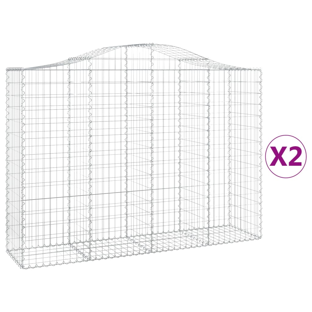 Vidaxl Schans Pankets 2 St Vaulted 200x50x140 160 cm fer