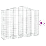 Vidaxl Schans baskets 5 st vaulted 200x50x140 160 cm iron