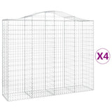 Vidaxl Schans kurver 4 St Vaulted 200x50x160 180 cm jern