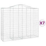 VidaXL Schans baskets 7 st vaulted 200x50x160 180 cm iron