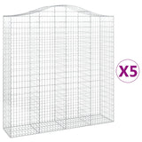 Vidaxl Schans kurver 5 st Vaulted 200x50x200 220 cm jern