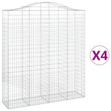 Vidaxl Schiags Kuerf 4 St Vaulted 200x50x220 240 cm Eisen