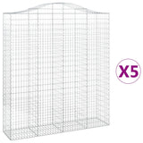 Vidaxl Schans Cestini 5 a volta 200x50x220 240 cm Iron