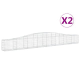 VidaXL Schans baskets 2 ST vaulted 400x30x40 60 cm iron