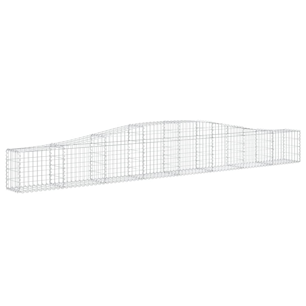 Vidaxl Schans Pankets 8 ST Voûté 400x30x40 60 cm fer