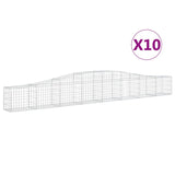 Vidaxl Schans baskets 10 st vaulted 400x30x40 60 cm iron