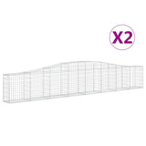 Vidaxl Schans baskets 2 ST vaulted 400x30x60 80 cm iron