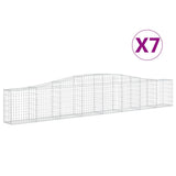 Vidaxl Schans Pankets 7 ST Voûté 400x30x60 80 cm fer