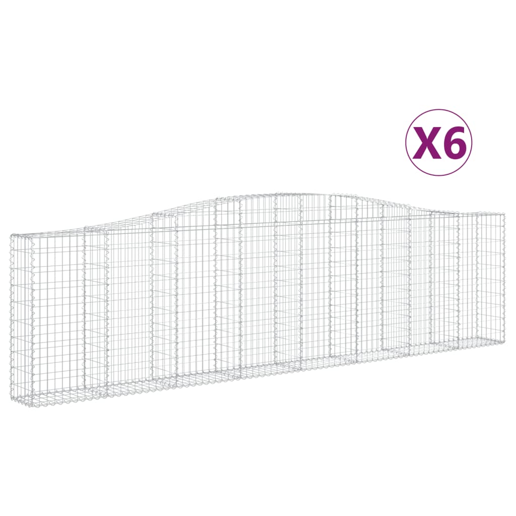 Vidaxl Schiags Kuerf 6 St Vaulted 400x30X100 120 cm Eisen