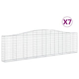 Vidaxl Schans Kosze 7 ST sklepione 400x30x100 120 cm żelazo