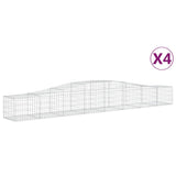 Vidaxl Schans kurver 4 St Vaulted 400x50x40 60 cm jern