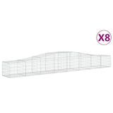 Vidaxl Schiags Kuerf 8 St Vaulted 400x5040 60 cm Galavaniméiert Eisen