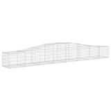 VidaXL Schans baskets 8 st vaulted 400x50x40 60 cm galvanized iron