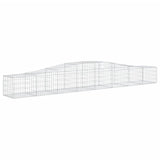 VidaXL Schans baskets 9 st vaulted 400x50x40 60 cm galvanized iron