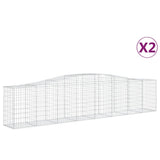 VidaXL Schans baskets 2 ST vaulted 400x50x80 100 cmg iron