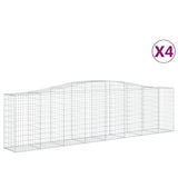 Vidaxl Schans koszyki 4 ST sklepione 400x50x100 120 cm żelazo