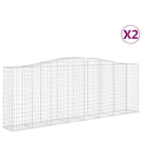 Vidaxl Schans Baskets 2 ST Krandoval 400x50x140 160 cm železo