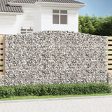 Vidaxl Schans Pankets 2 ST Vaulté 400x50x220 240 cm fer