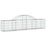 Vidaxl Schans Cesti 2 a volta a volta 200x30x40 60 cm Galvanized Iron