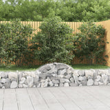 VidaXL Gabions 2 pcs courbé 200x30x40 60 cm fer galvanisé