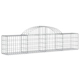 VidaXL Schans baskets 3 st vaulted 200x30x40 60 cm galvanized iron