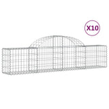 Vidaxl Schainen Kuerf 10 St Vauxed 200x340 60 cm galaalvaniséiert Eisen