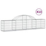 Cestas Vidaxl Schans 13 st 200x30x40 60 cm de hierro galvanizado