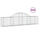 Cestas Vidaxl Schans 25 st 200x30x40 60 cm de hierro galvanizado