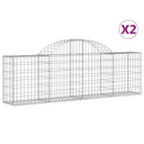 Vidaxl Schans Baskets 2 ST Krandoval 200x30x60 80 cm galvanizované železo