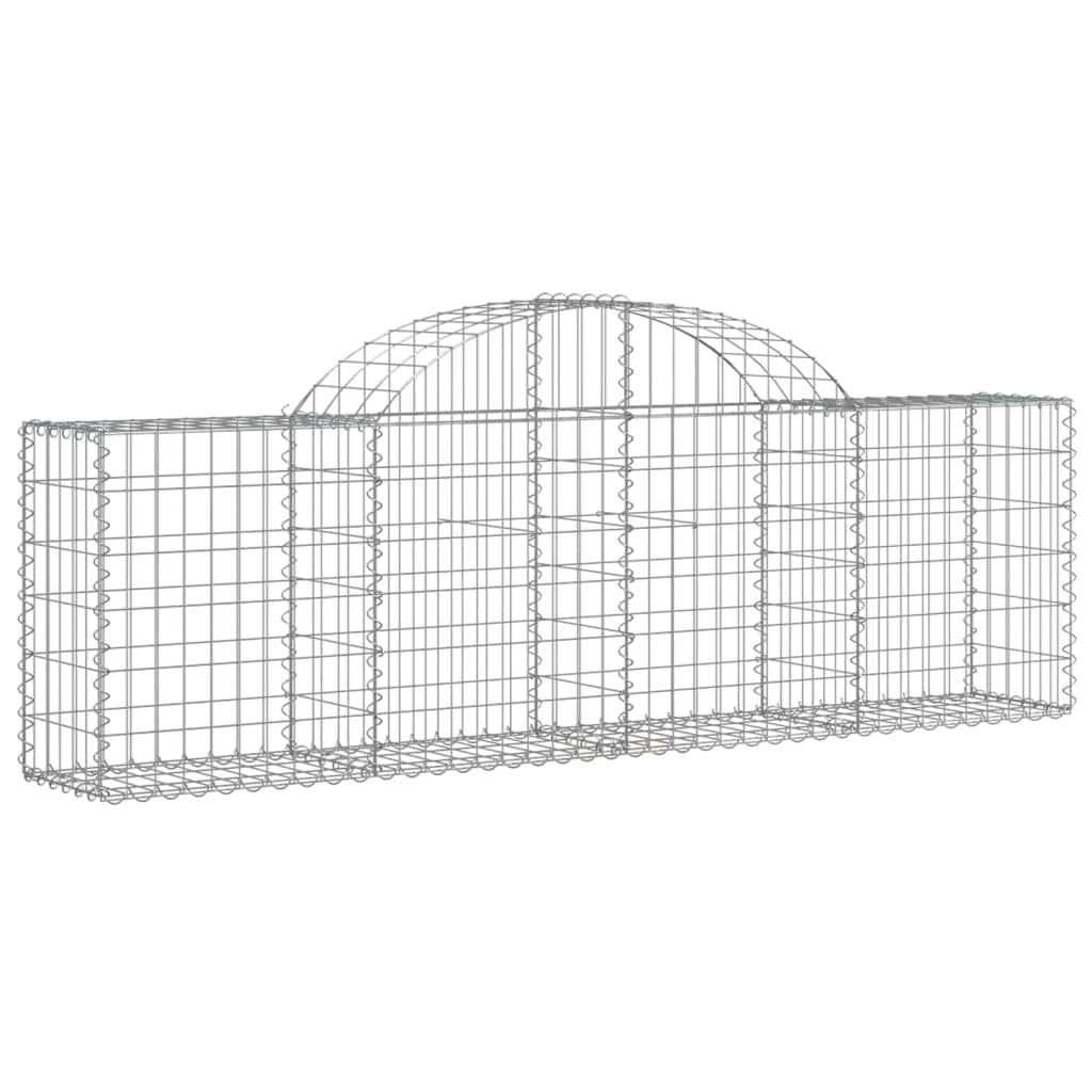 Cestas Vidaxl Schans 3 st 200x30x60 80 cm de hierro galvanizado