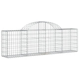 Cestas Vidaxl Schans 6 st 200x30x60 80 cm de hierro galvanizado