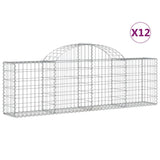 Vidaxl Schans Cestini 12 Stault 200x30x60 80 cm Galvanizzato