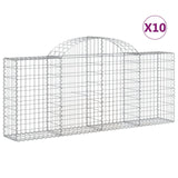 Vidaxl Schans Pankets 10 St Vaulted 200x30x80 100 cm fer