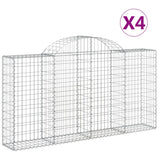 Vidaxl Schans Baskets 4 St. klenulé 200x30x100 120 cm železo