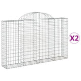 Vidaxl Schälter Kuerf 2 St Vaulted 200x30x120 140 cm Eisen